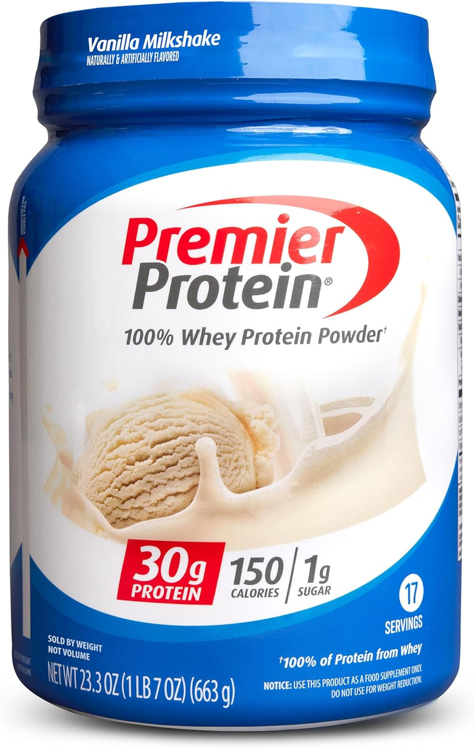 Powder, Vanilla Milkshake, 30G Protein, 1G Sugar, 100% Whey Protein, Keto Friend