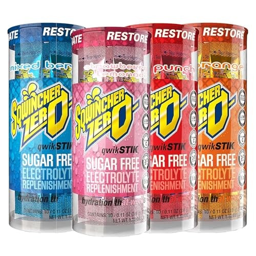 Qwik Stik, Sugar Free, Assorted Flavors, .11oz 0.11 Ounce (Pack of 200)