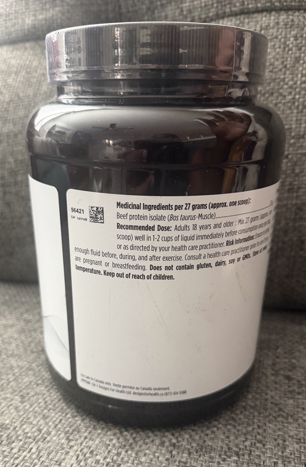 Designs For Health PurePaleo Protein Unflavoured 1.8lbs. EXP:12/2028