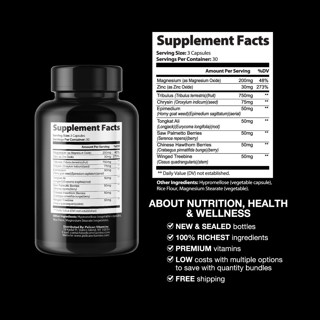 True Sterone- Bodybuilding & Men’s Health Support- 2 Bottles- 180 Capsules