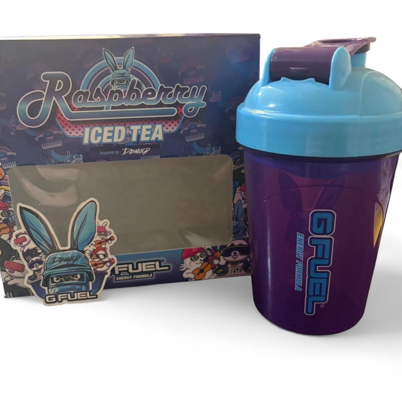Danucd raspberry iced tea GFUEL collectors box Comes with sticker