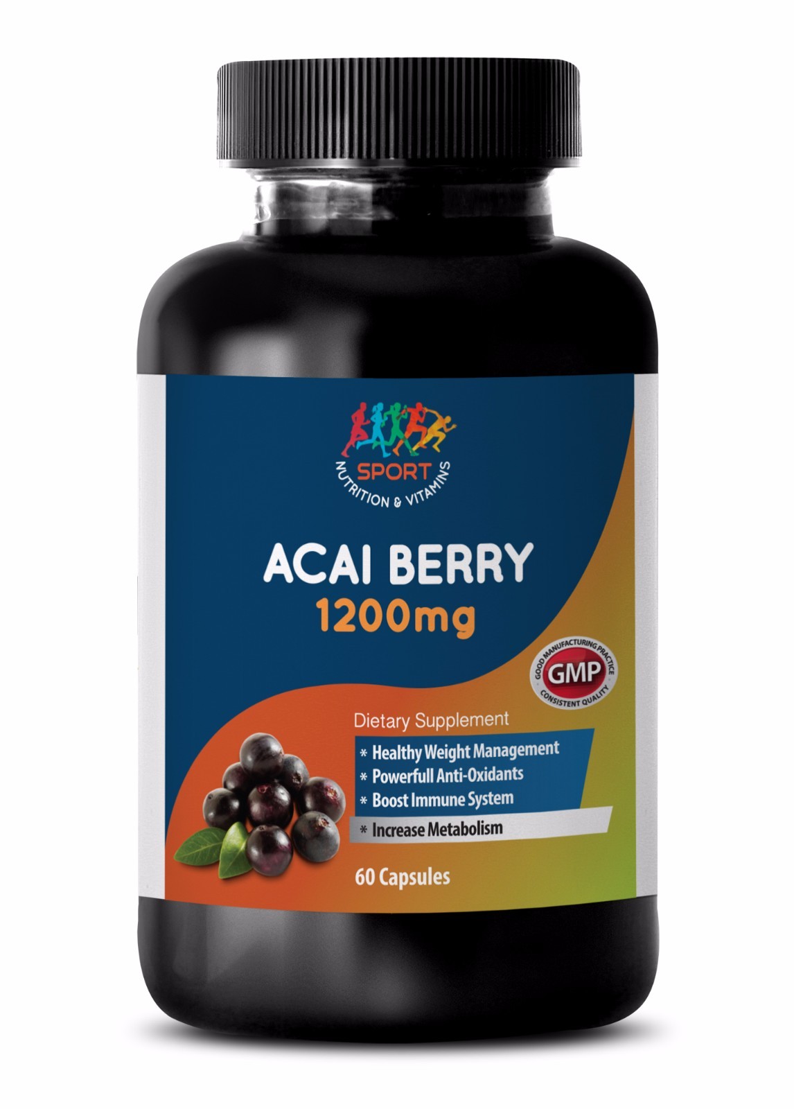 Magnesium Stearate – ACAI BERRY 1200MG – Full Body Detox with Antioxidants – 1B