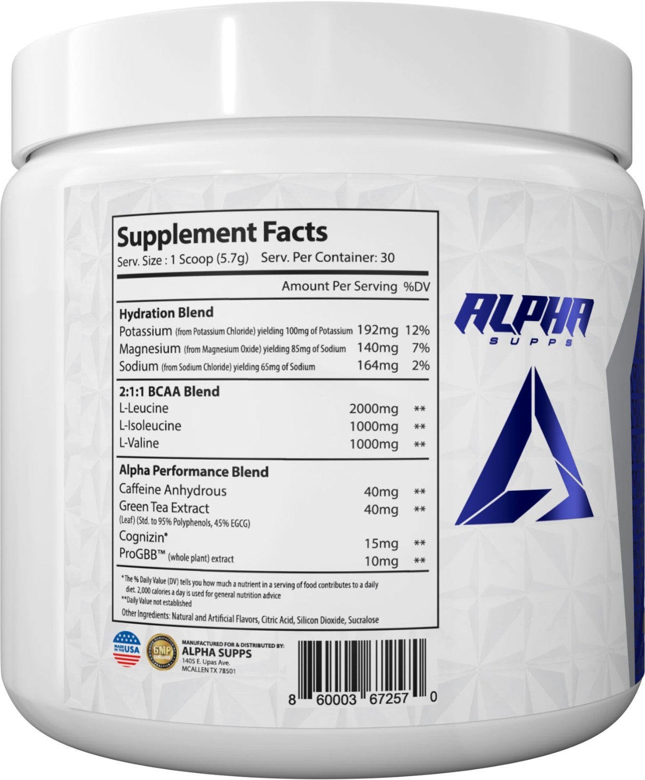 Amino Energy Recovery Powder – BCAA Hydration Blend with Electrolytes – Focus &