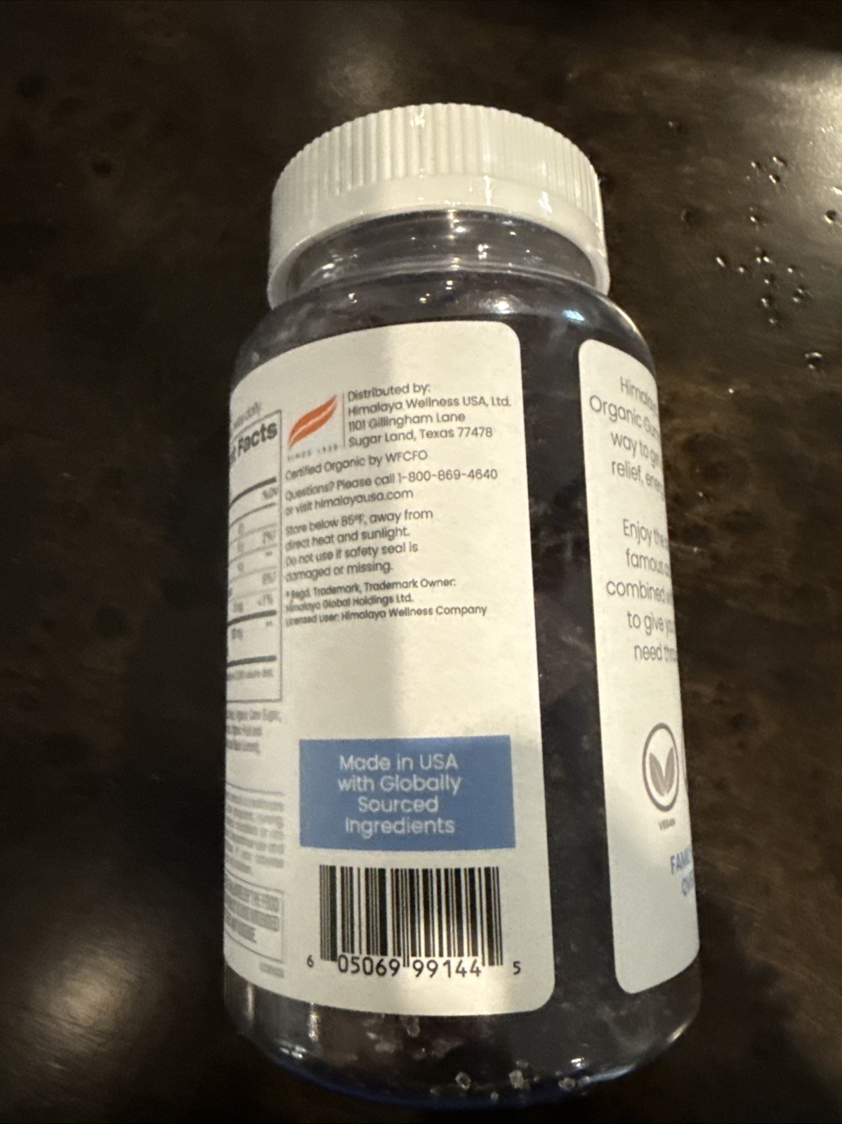 Organic Ashwagandha Blackberry Flavor 56 Gummies -2 per serv EXP 8/27