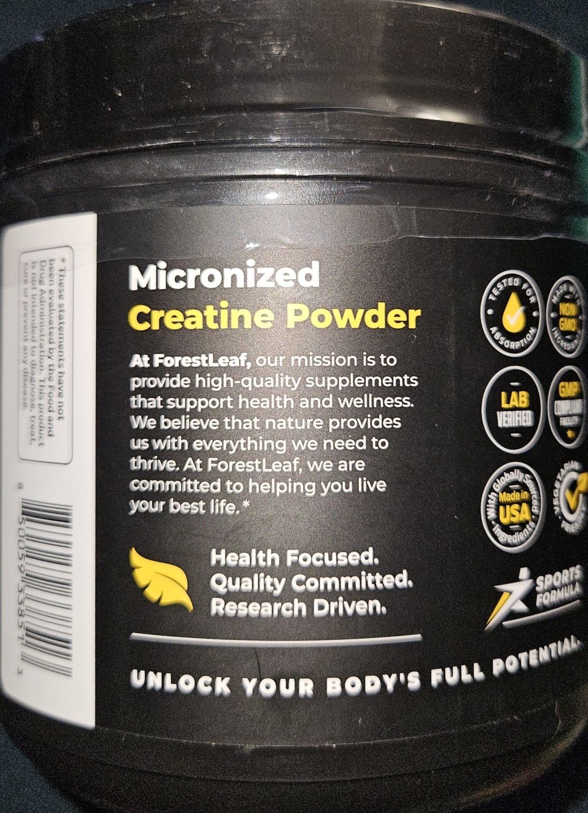 ForestLeaf Micronized Creatine Monohydrate Powder 2 PACK Muscle Growth Strength