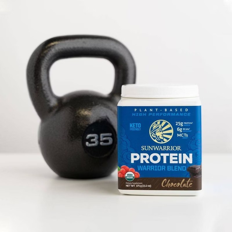 Organic Plant Vegan Plant Based Protein Powder – Chocolate – 13.2oz: 17g