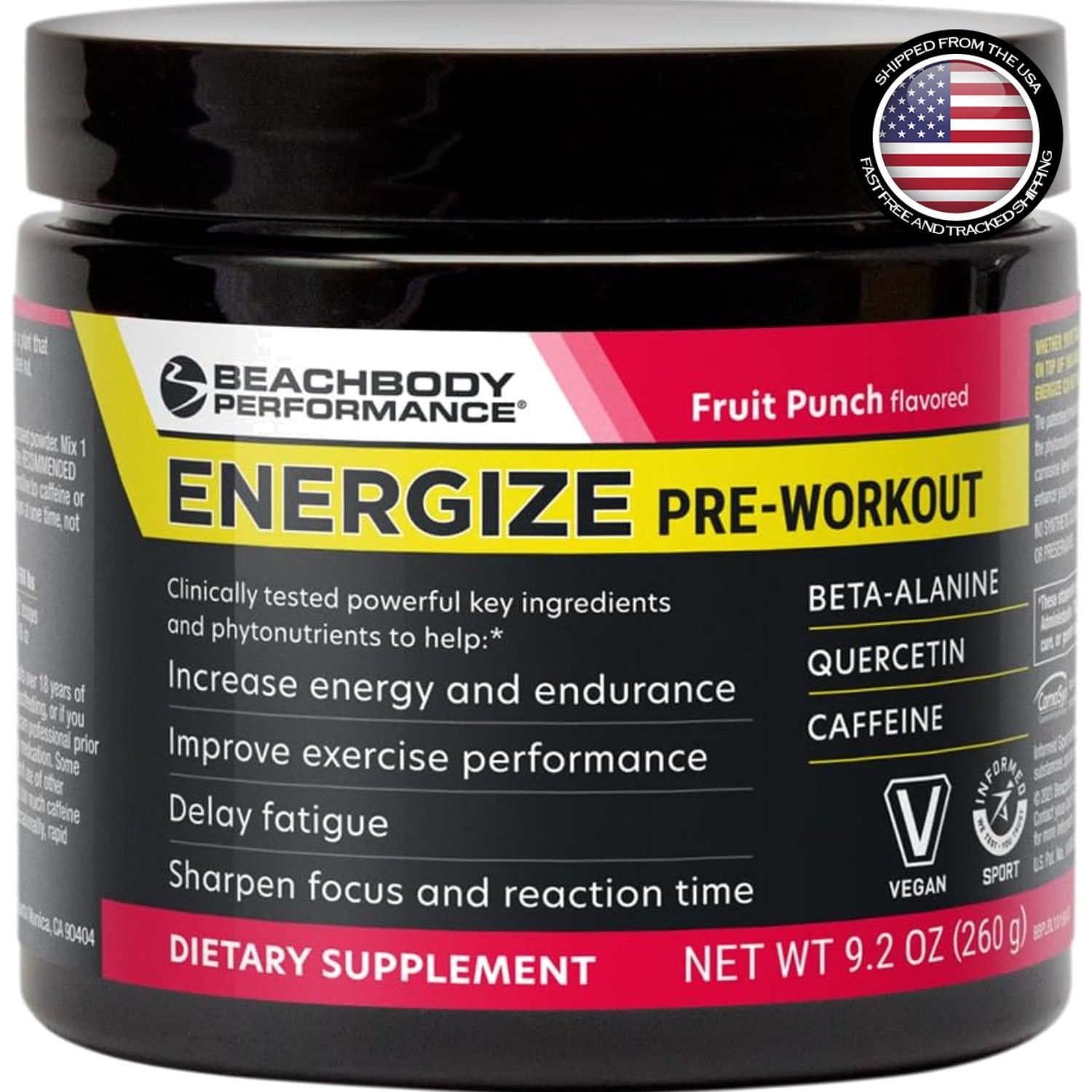 Energize Pre Workout Powder – Enhanced Energy & Focus Formula, 40 Servings
