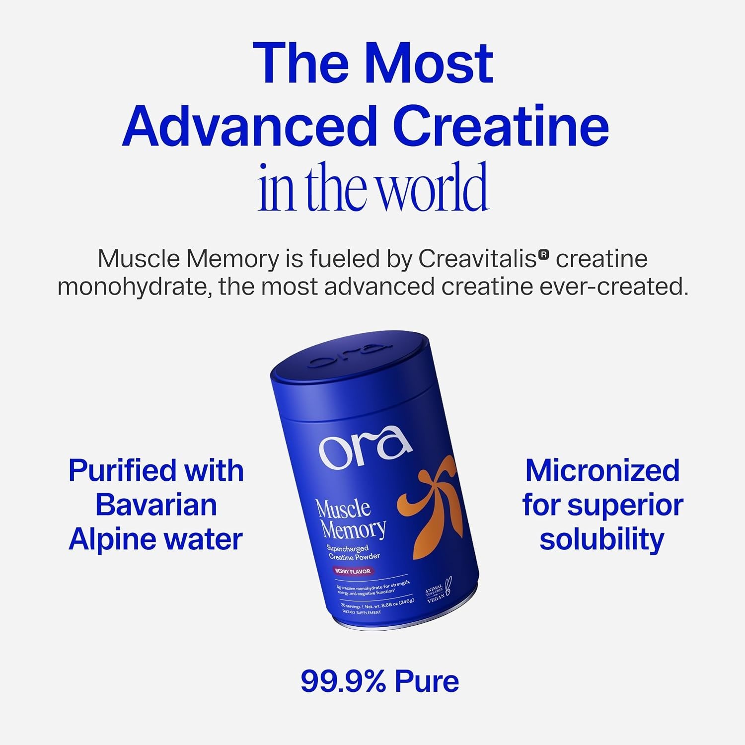 Creatine Monohydrate Powder Acai 8oz German Creavitalis ElevATP D-Ribose Taurine