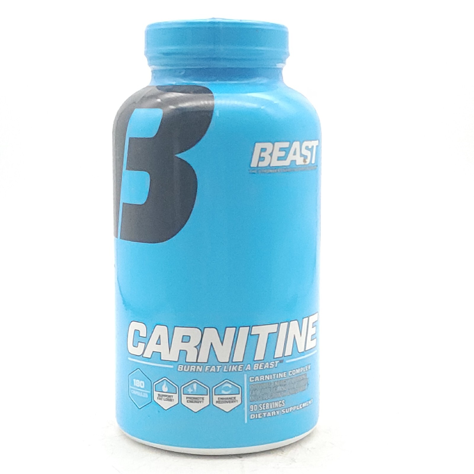 Beast Sports Nutrition Carnitine 180 Capsules Support Fat Loss Promote Energy