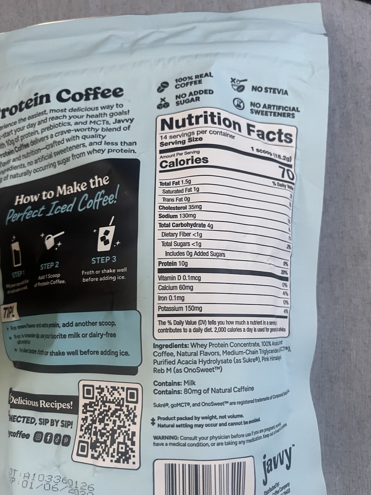 (2) Variety Javvy Vanilla & Original Protein & Instant Iced Coffees ☕️
