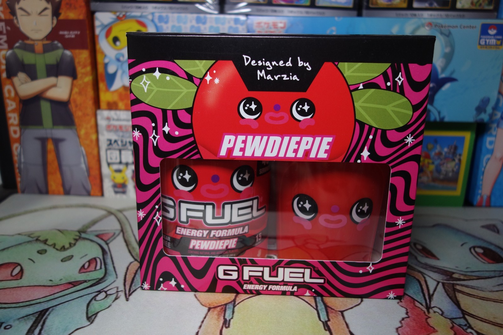 Marzia Pewdiepie Lingonberry G fuel Collector’s Box Brand New On Hand!