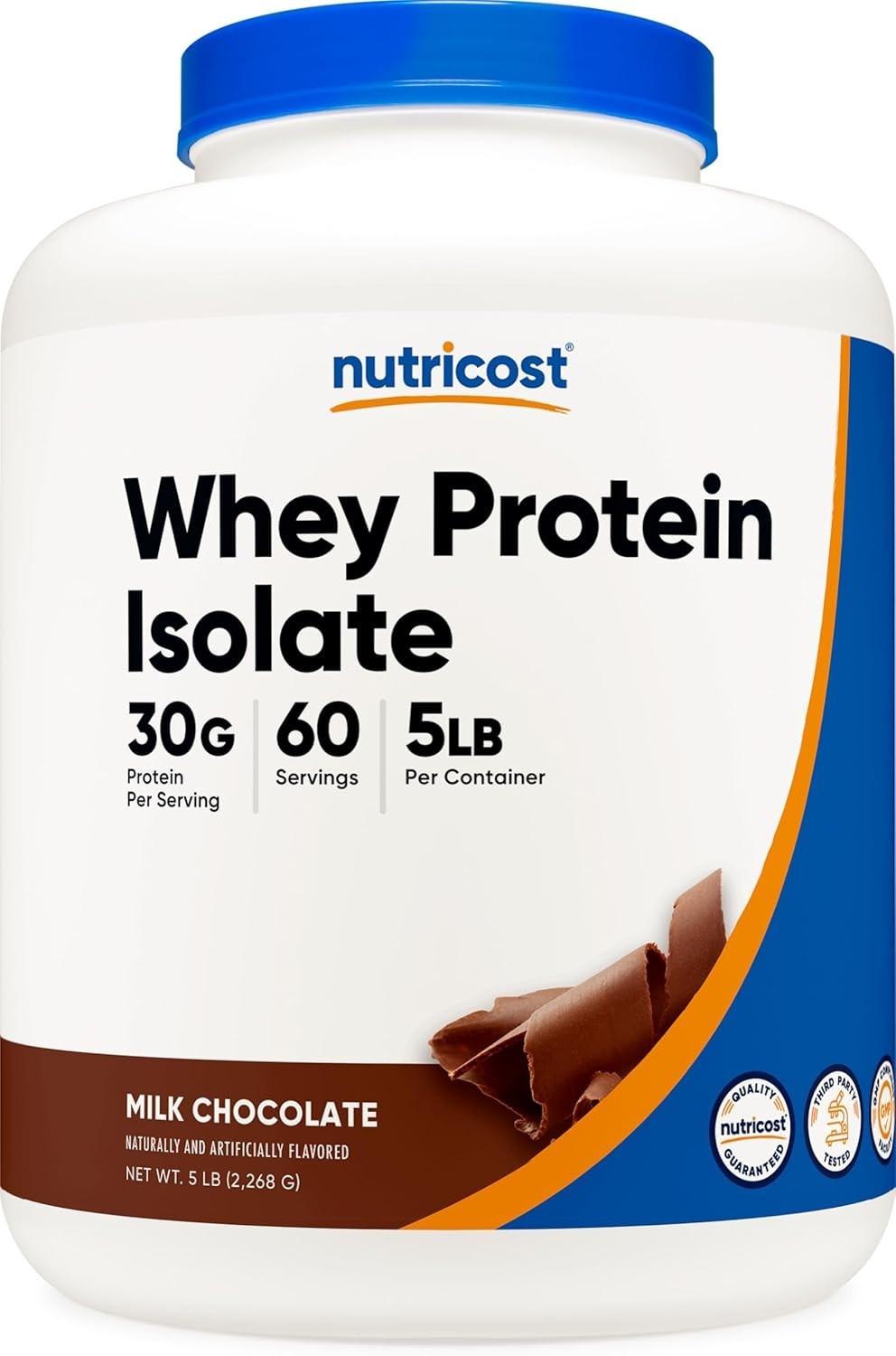 Nutricost Whey Protein Isolate Powder, 5 lbs – Multiple Flavors – Long Exp date