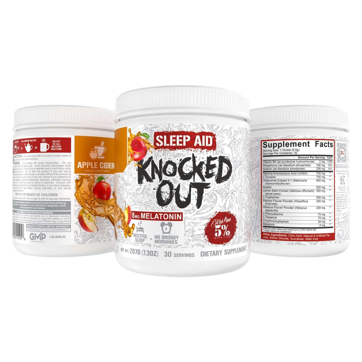 5% Nutrition Rich Piana Knocked Out Natural Sleep Aid | Post-Workout Recovery…
