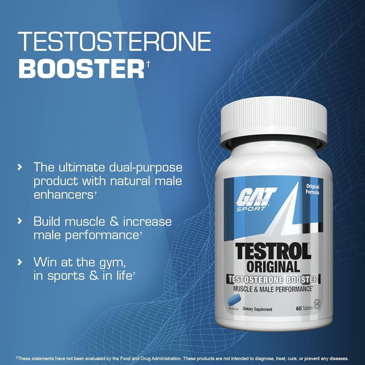 GAT Sport Testrol Original 60 Capsules + Free Sample