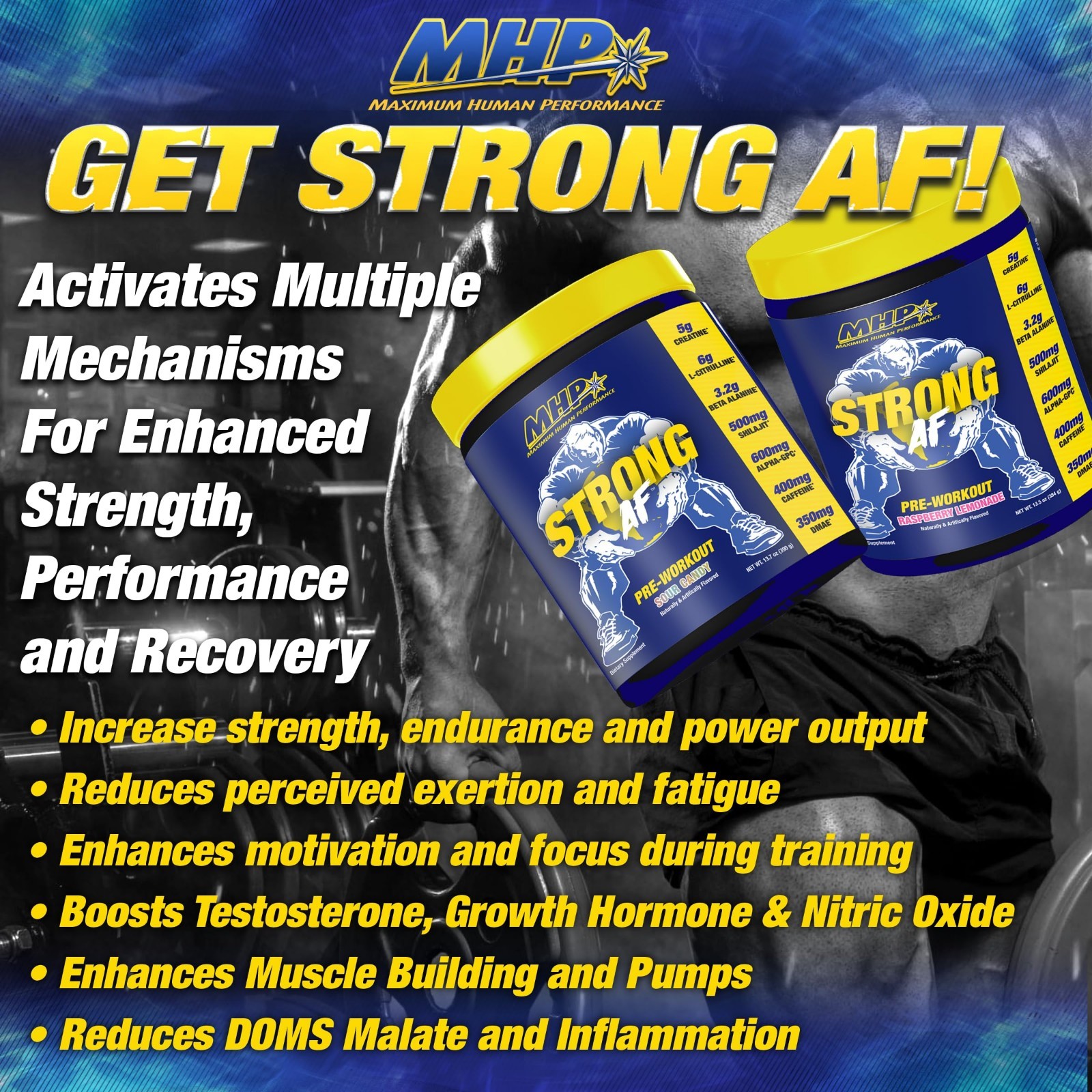 Pre-Workout Supplement for Muscle Growth & Strength | Creatine, Beta Alanine, Ci