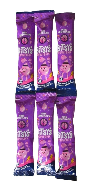 Bitsy’s Swish Electrolyte & Immunity Mix Pink Lemonade w/Hydration Complex