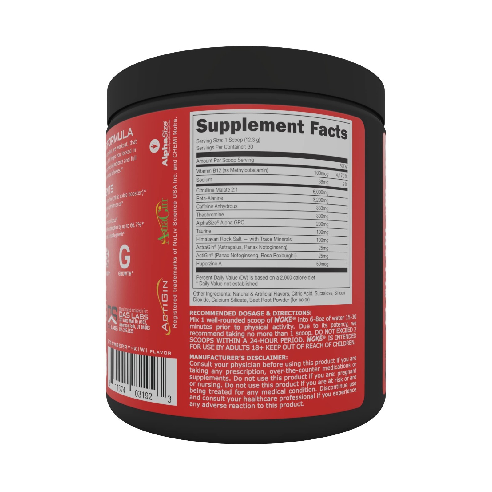 High-Stim Pre Workout Powder – Best Tasting Focus Nootropic, Pump & Strength – 3