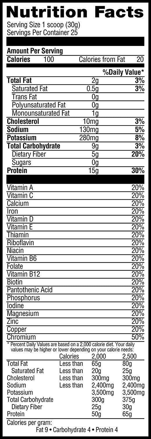 Muscle Milk ZERO Protein Powder Chocolate 15g Protein 1.65 lb 25 Servings