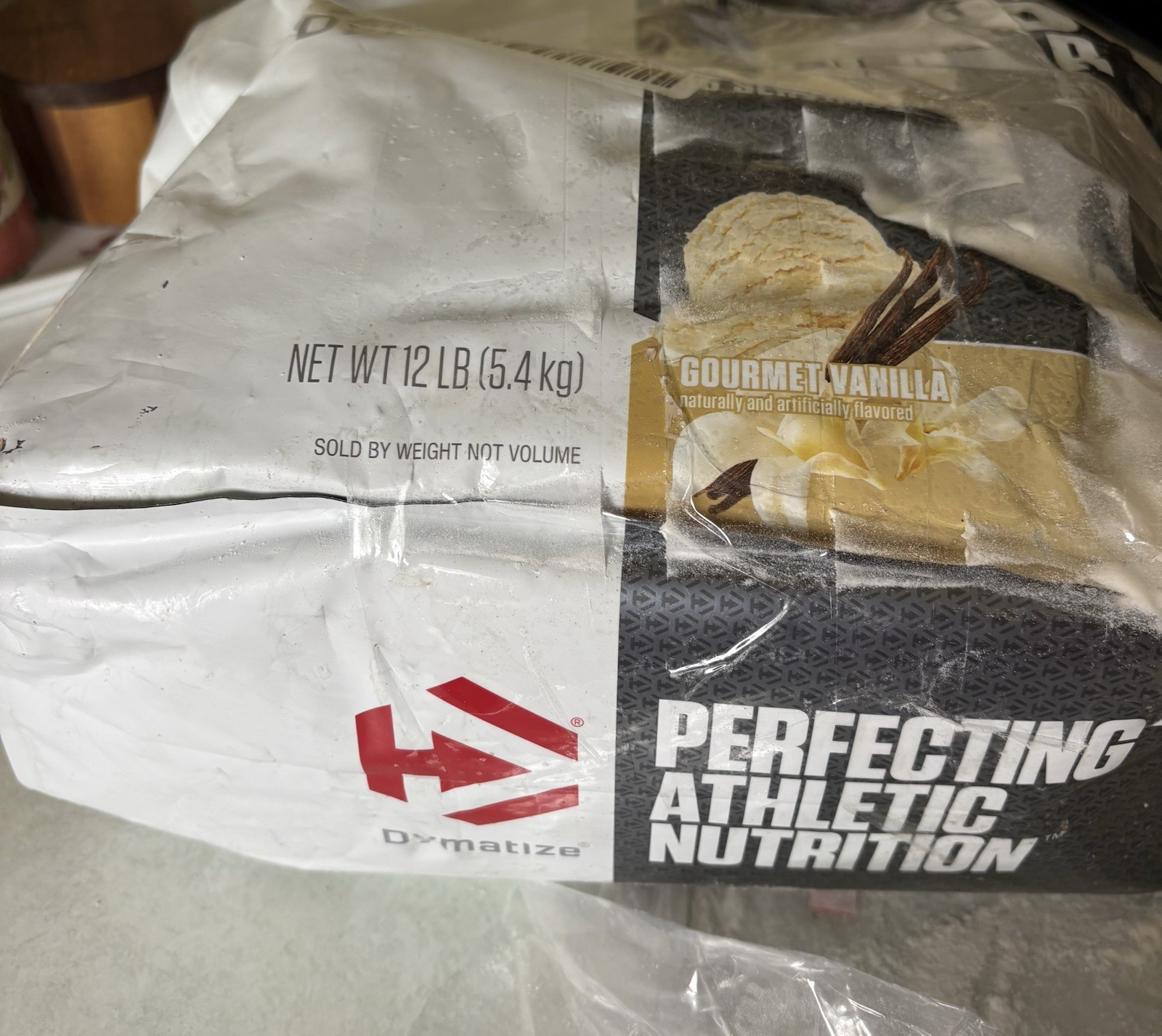 Dymatize Super Mass Gainer Protein Powder Gourmet Vanilla Creatine 12lb Bag