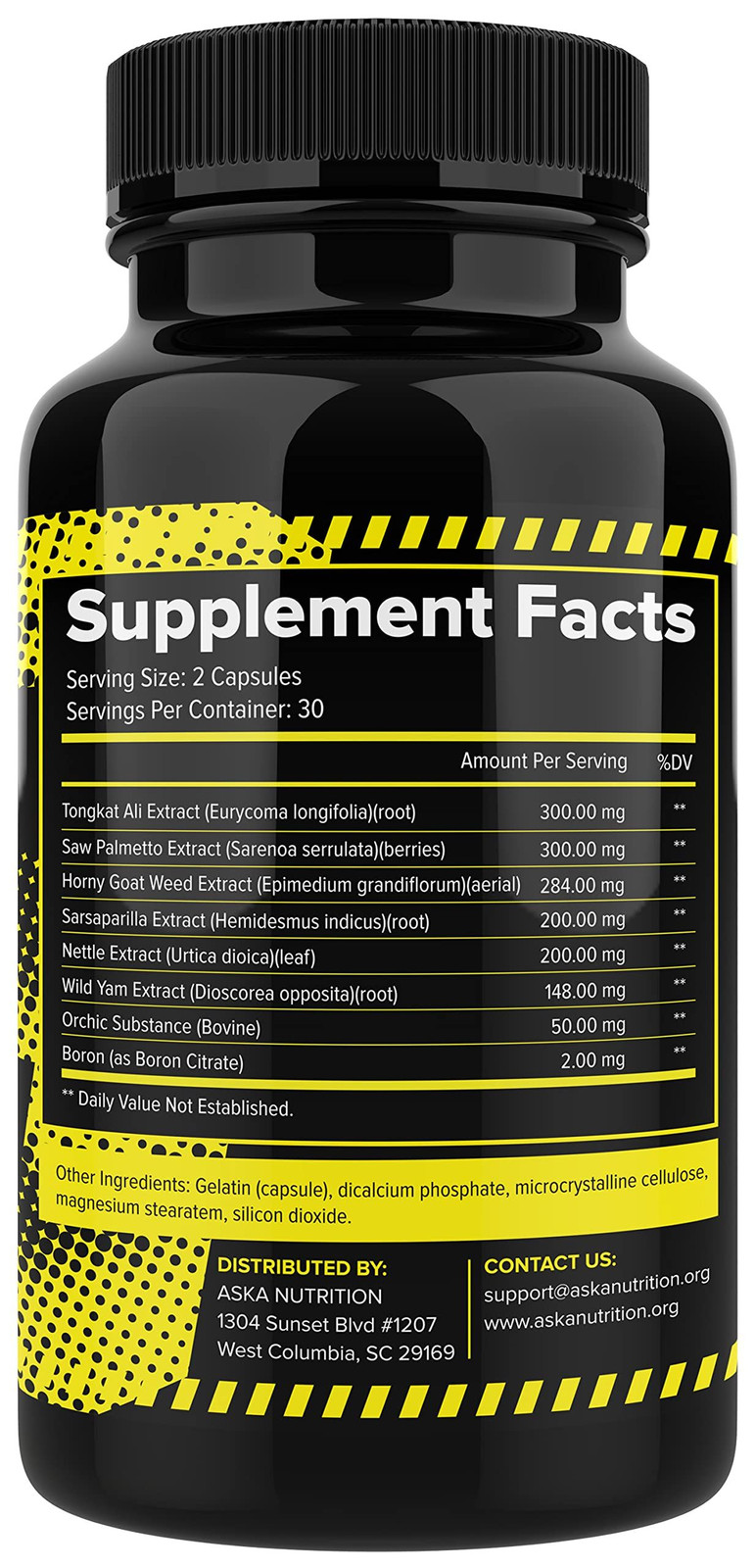 Testosterone Booster for Men – Male Enhancing 60 Count (Pack of 2), Brown