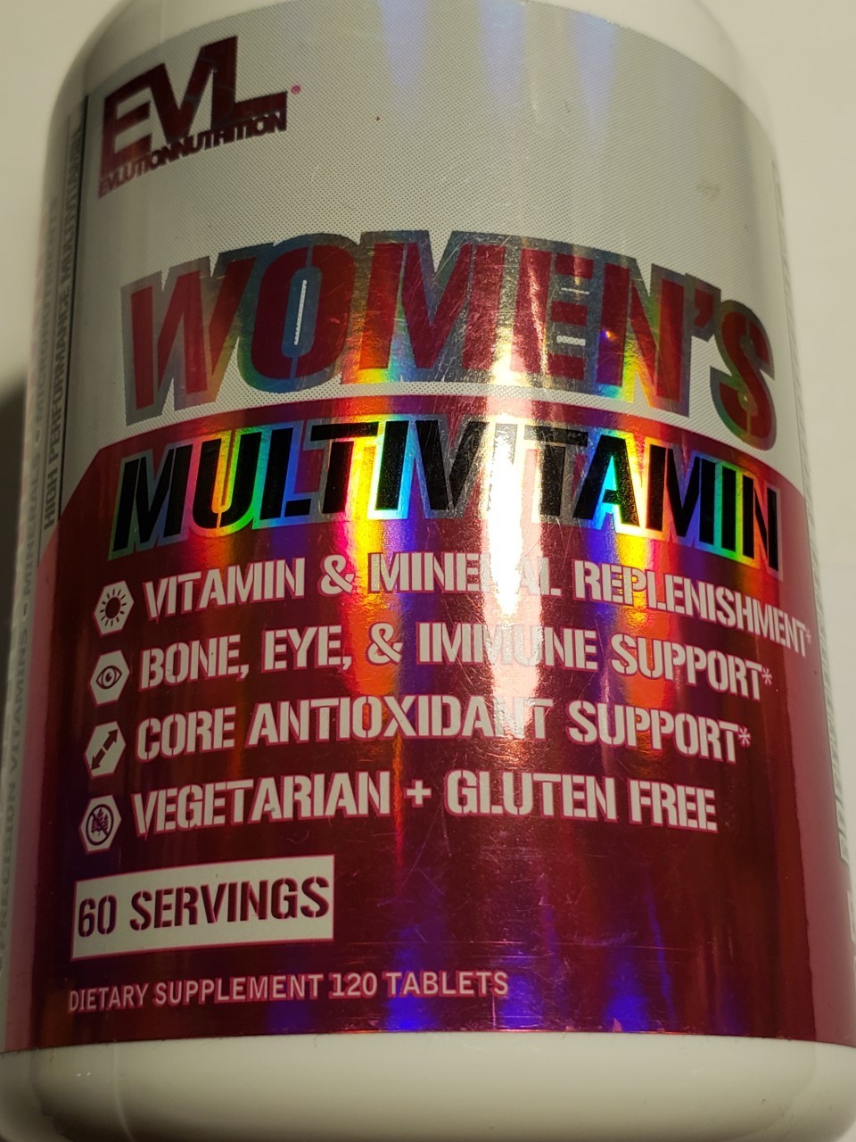 Evlution Nutrition WOMENS MULTIVITAMIN – 120 Tablets / 60 Servings – Exp 4/2027