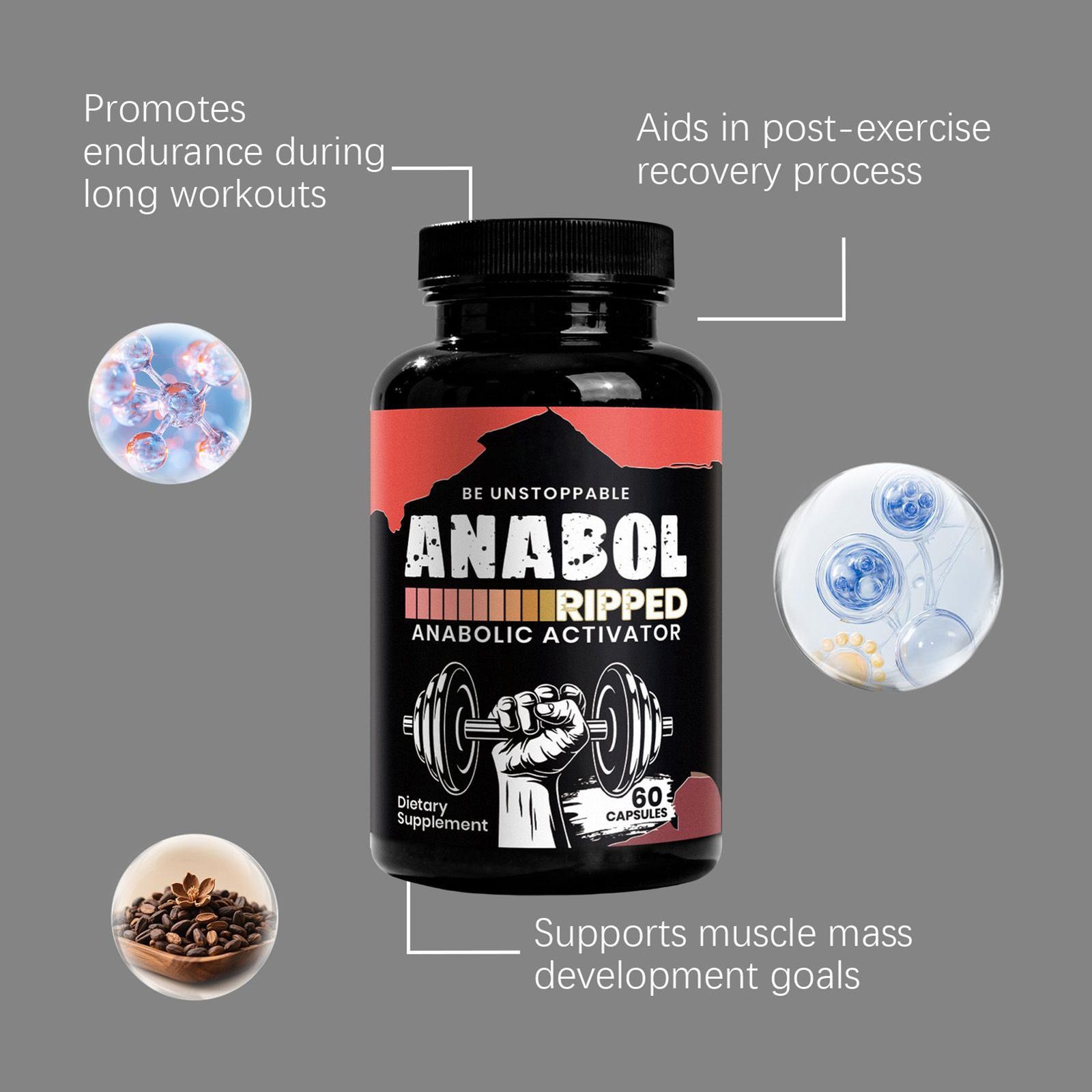 Anabol Hardcore Anabolic Muscle Builder – 60 Liquid Capsules