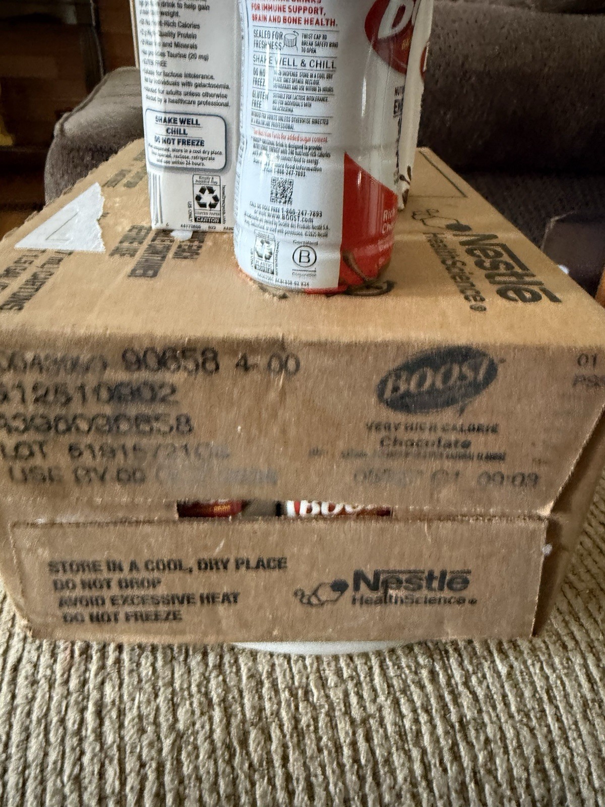 24-carton case of Nestle BOOST Very High Calorie (Rich Chocolate flavor)