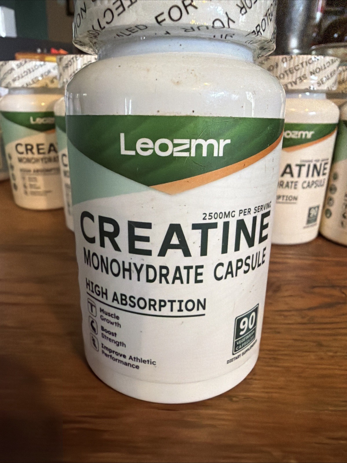 10 Pack Creatine 2500, Monohydrate Muscle Strength, 90 Capsules 07/2026