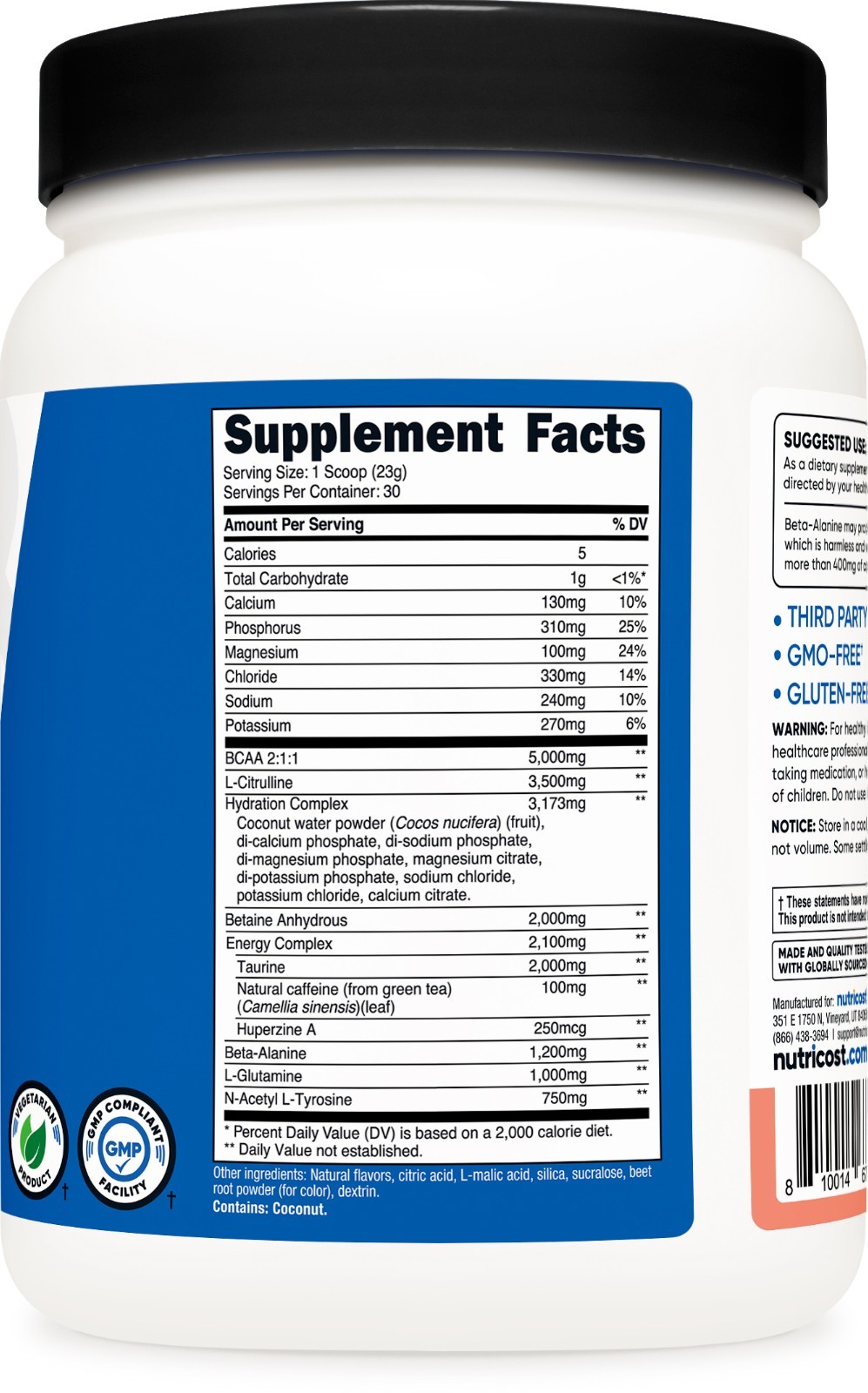 Nutricost Intra-Workout Powder, 30 Servings (Pink Lemonade)