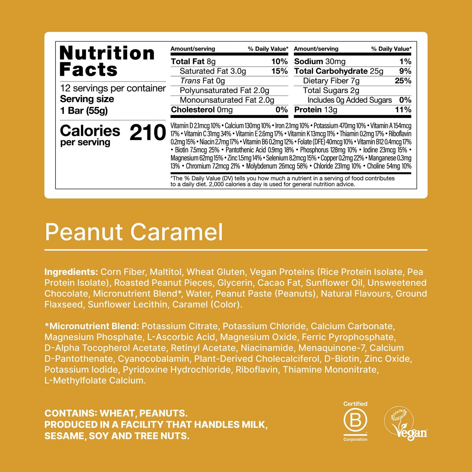 Huel Complete Nutrition Vegan Protein Bar Peanut Caramel 13g Protein 27 Vitamins