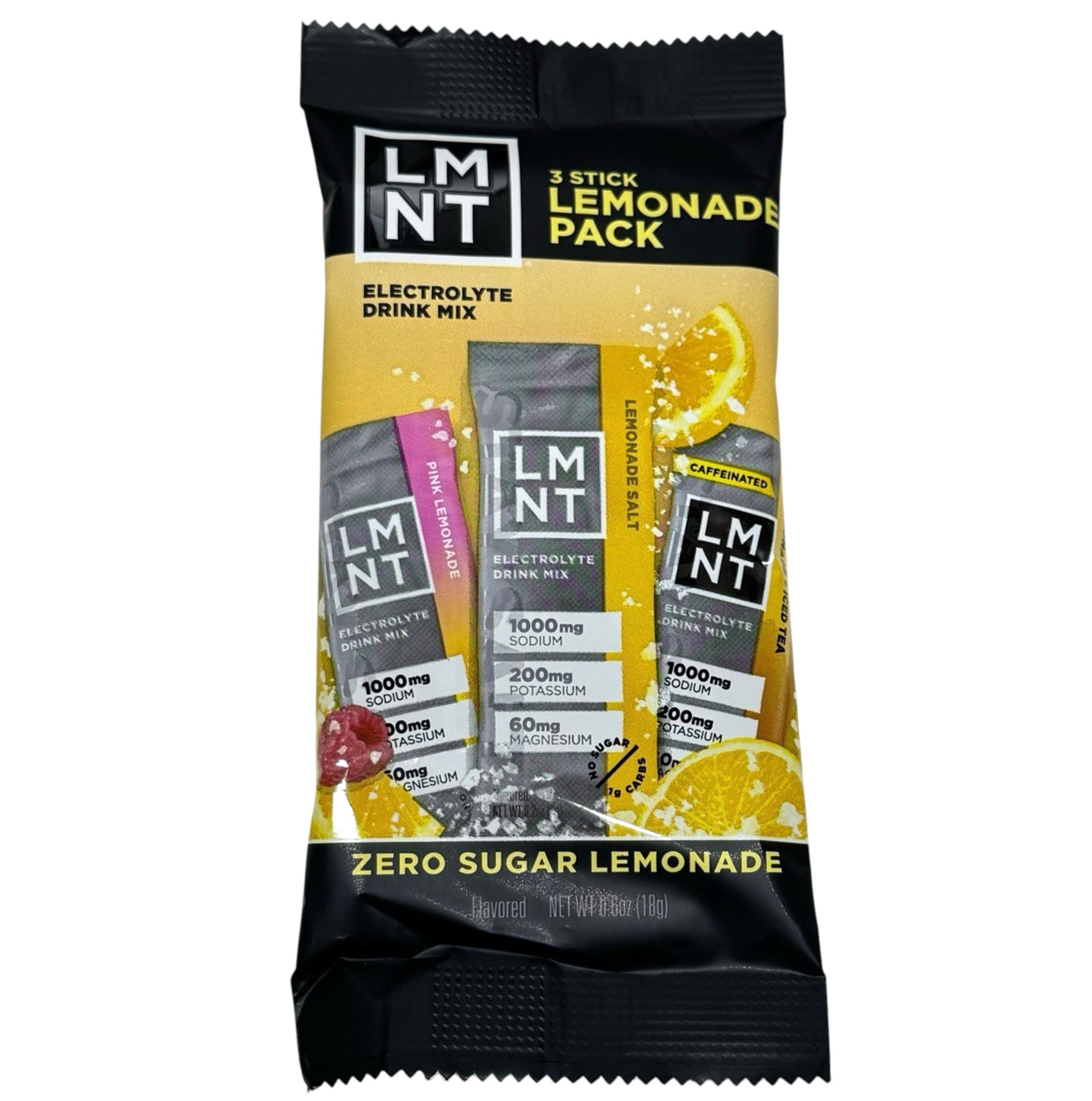 LMNT Electrolyte Drink Mix 3 Pack NEW LEMONADE FLAVORS Hydration Zero Sugar Keto