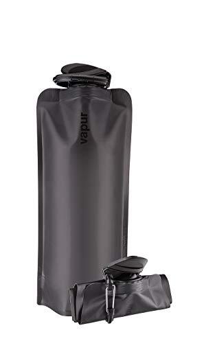 Vapur Eclipse Flexible Water Bottle – with Carabiner, 1 Liter (33 oz) – 2 Pack –