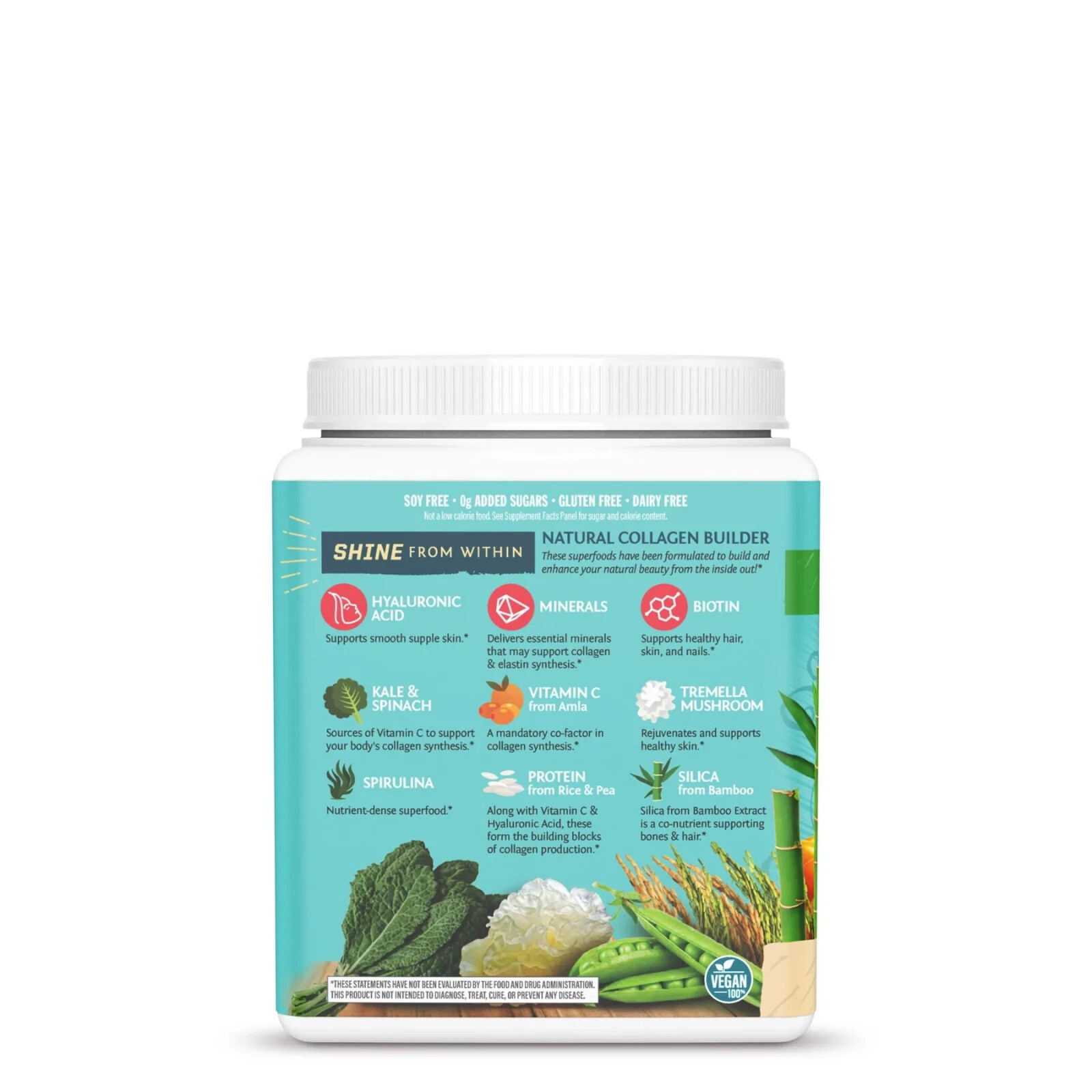 Sunwarrior – Collagen Building Protein Peptides | Drink Mix, Churro, 1.1 Lb/500g