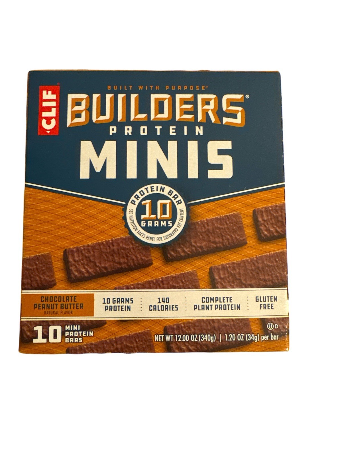 Clif Bar Builder’s Protein Minis Bar Chocolate Peanut Butter 10 bars