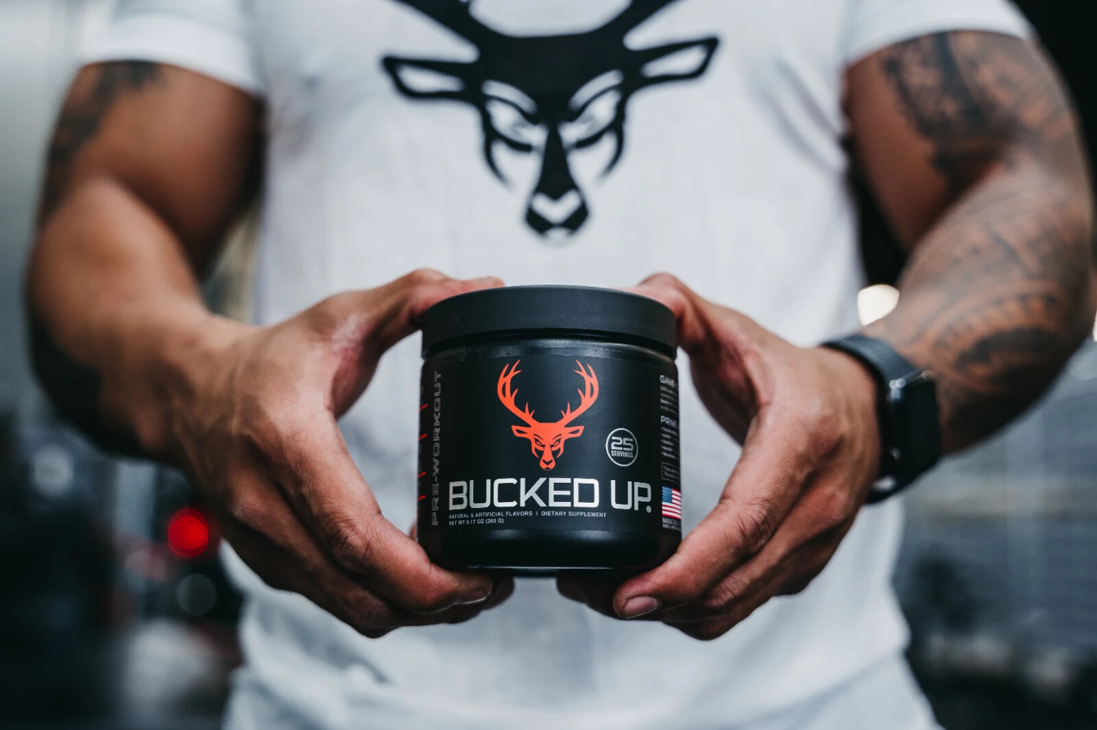 Bucked Up Pre-Workout Powder BLOOD RAZ Raspberry flavor 25 serv Lot of 2