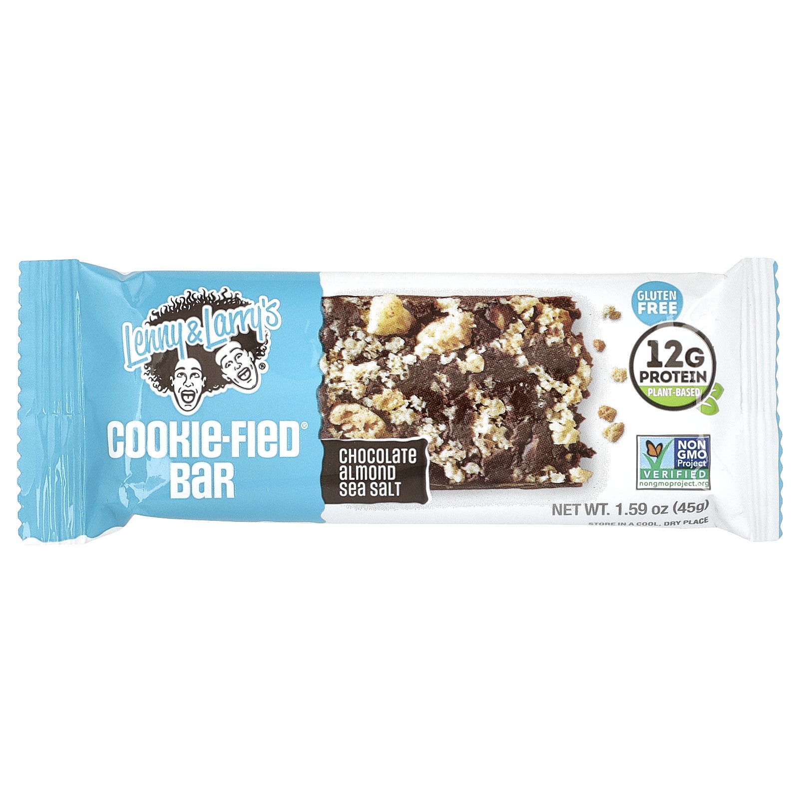Cookie-Fied® Bar, Chocolate Almond Sea Salt, 9 Bars, 1.59 oz (45 g) Each