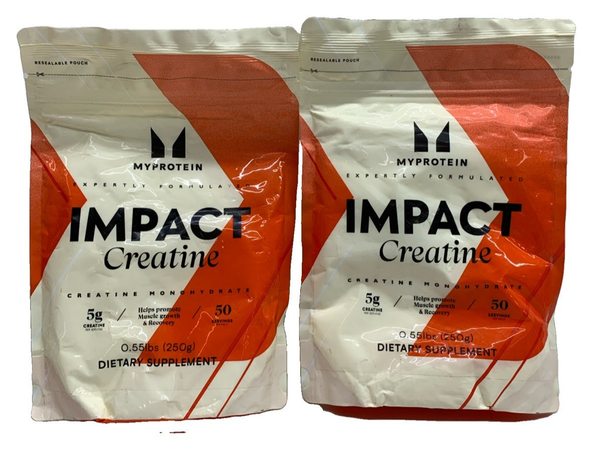 Myprotein Impact Creatine Monohydrate Powder 50 Serving Pure Unflavored – 2 Pack