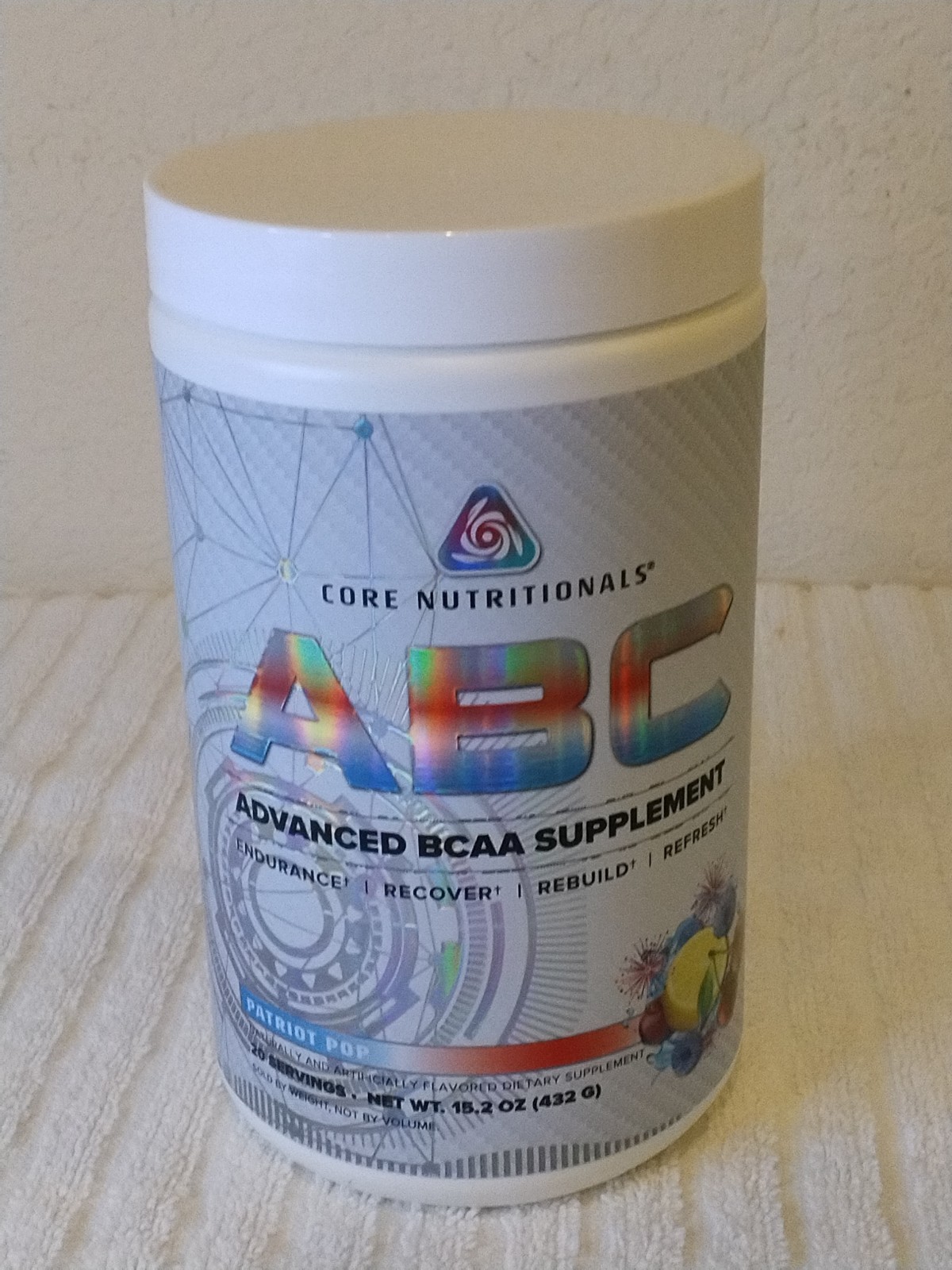 Core Nutritionals Platinum ABC Advanced BCAA Supplement Patriot Pop BBD 08/28