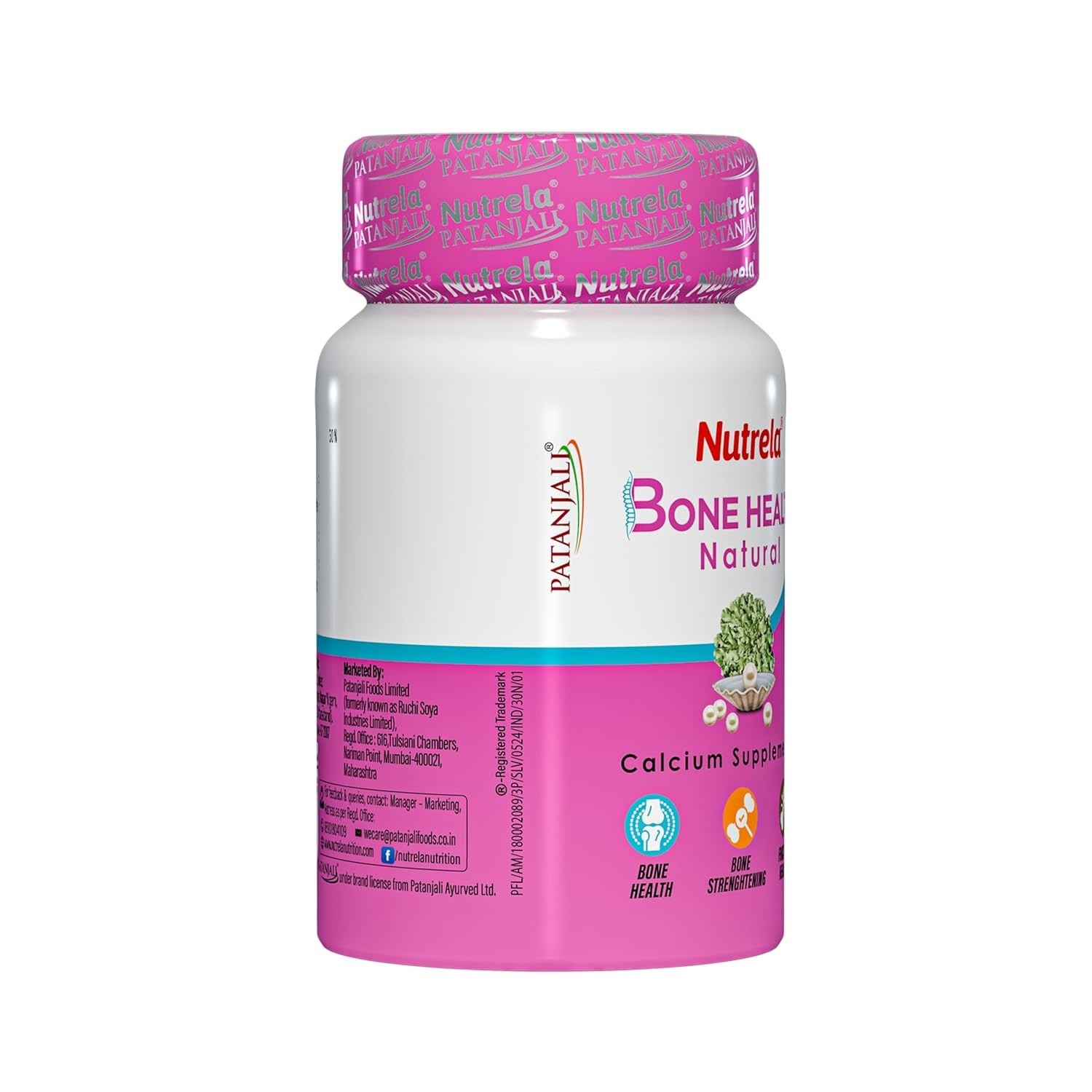 2x pack Patanjali Nutrela Bone Health Natural Calcium Supplement For Men / Women
