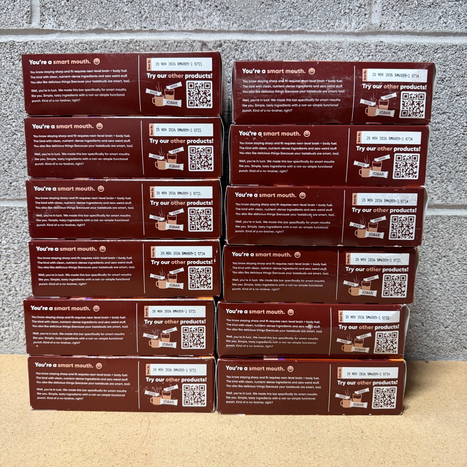 IQBAR – Chocolate Lovers Variety – 144 Count (12 Pack) – Vegan Energy Bars