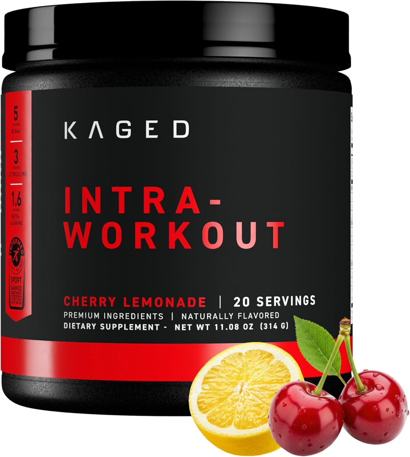 Intra-Workout Powder | Cherry Limeade | Bcaas, L-Citrulline & Beta-Alanine for E