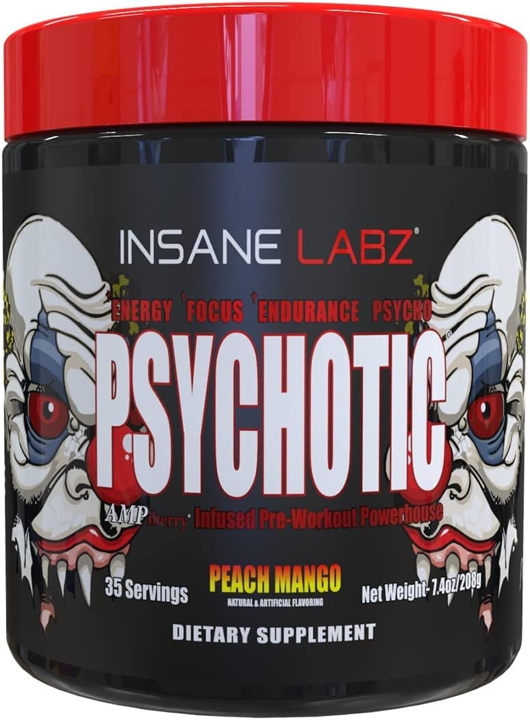 Insane Labz PSY-CHO-TIC Pre-Workout Powerhouse Energy Focus Pumps 35 Serving New