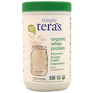 Tera’s Whey Simply Tera’s Organic Whey Protein Plain Unsweetened 12 oz