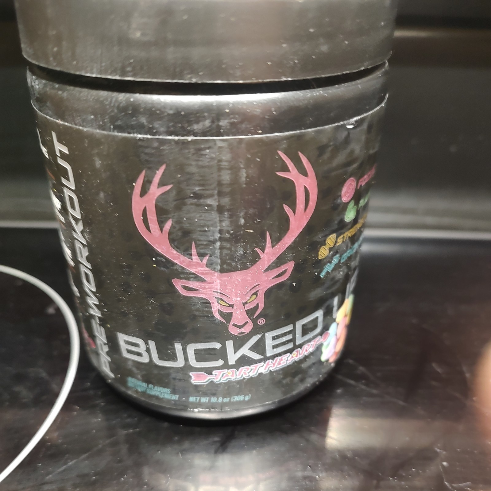 BUCKED UP PRE-WORKOUT Pump Focus Energy Tart Candy 30 Servings