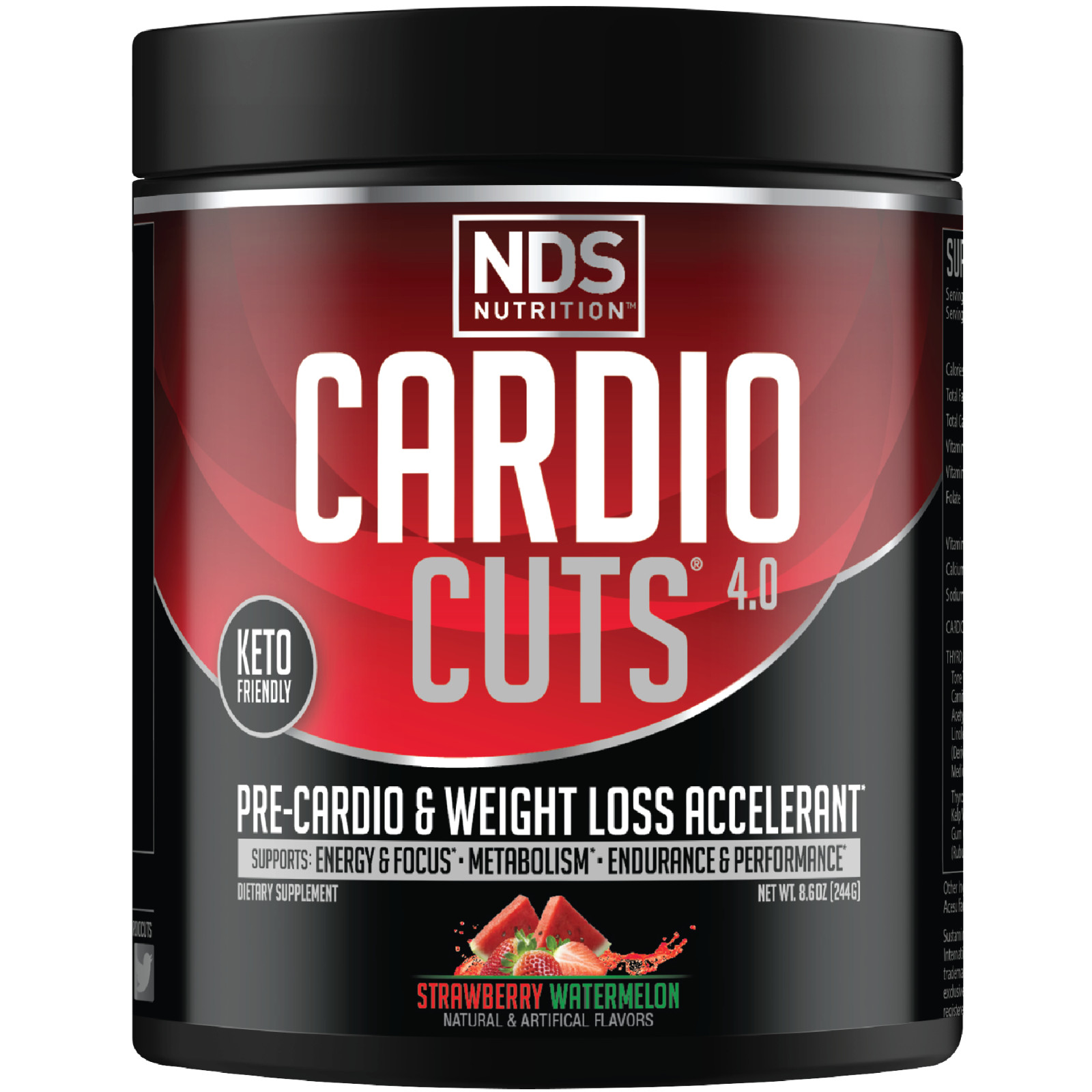 CARDIO CUTS 4.0 – Pre-Cardio-Weight Loss Drink – Strawberry Watermelon 40 Serve