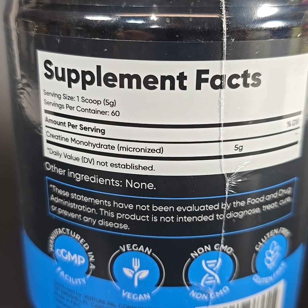 Venture Pal Creatine Monohydrate 60 Servings Micronized Powder 10.4oz Unflavored