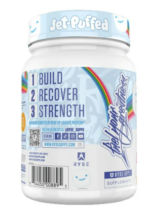 RYSE Loaded Protein Powder, Jet-Puffed Marshmallow, 20 Servings, 25g Protein