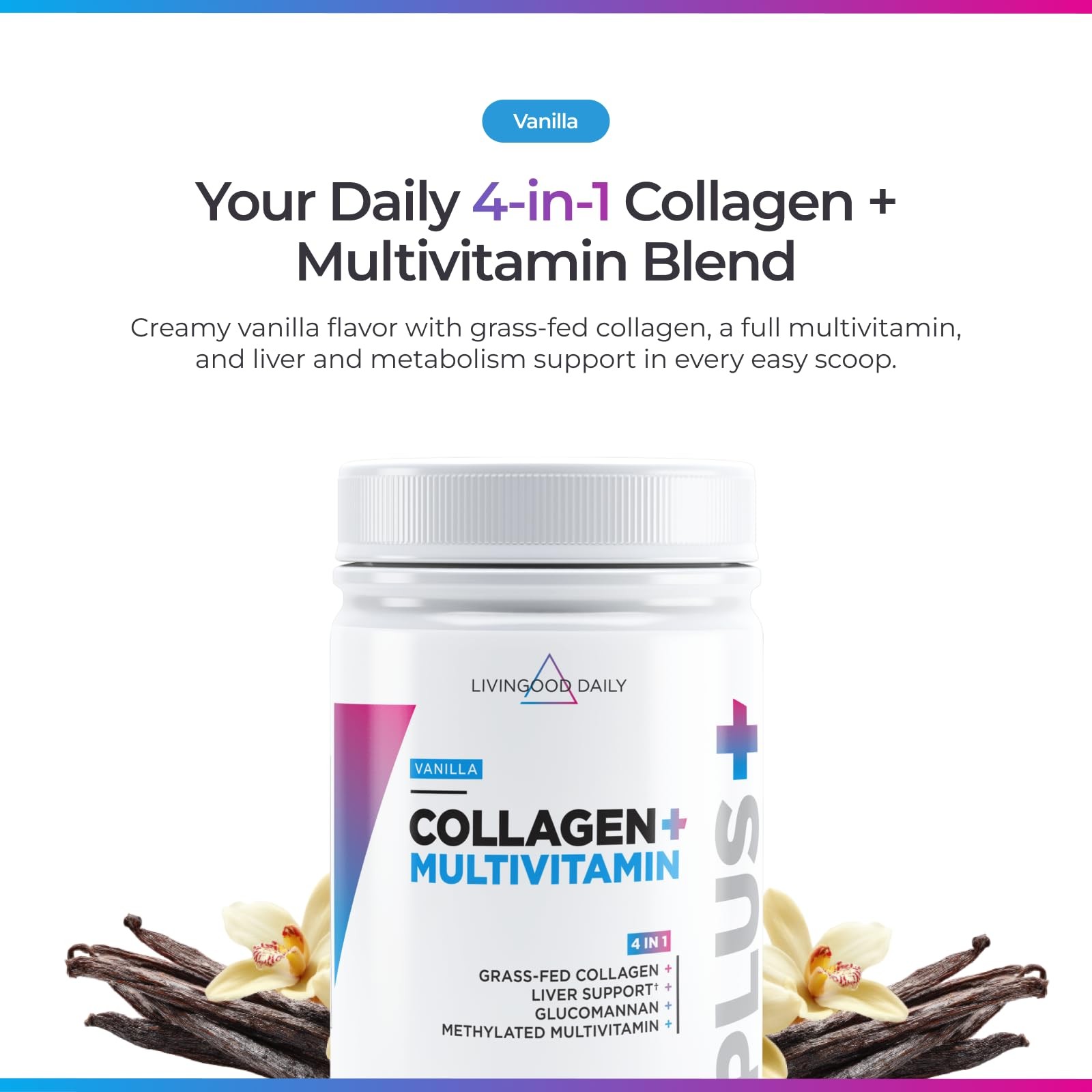 Livingood Daily Collagen Powder for Women and Men, 15.36 Ounce (Pack of 1)