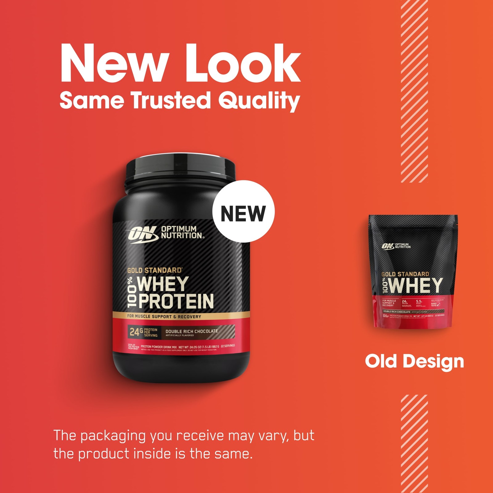 Optimum Nutrition, Gold Standard 100% Whey Protein Powder, Double Rich Chocolate