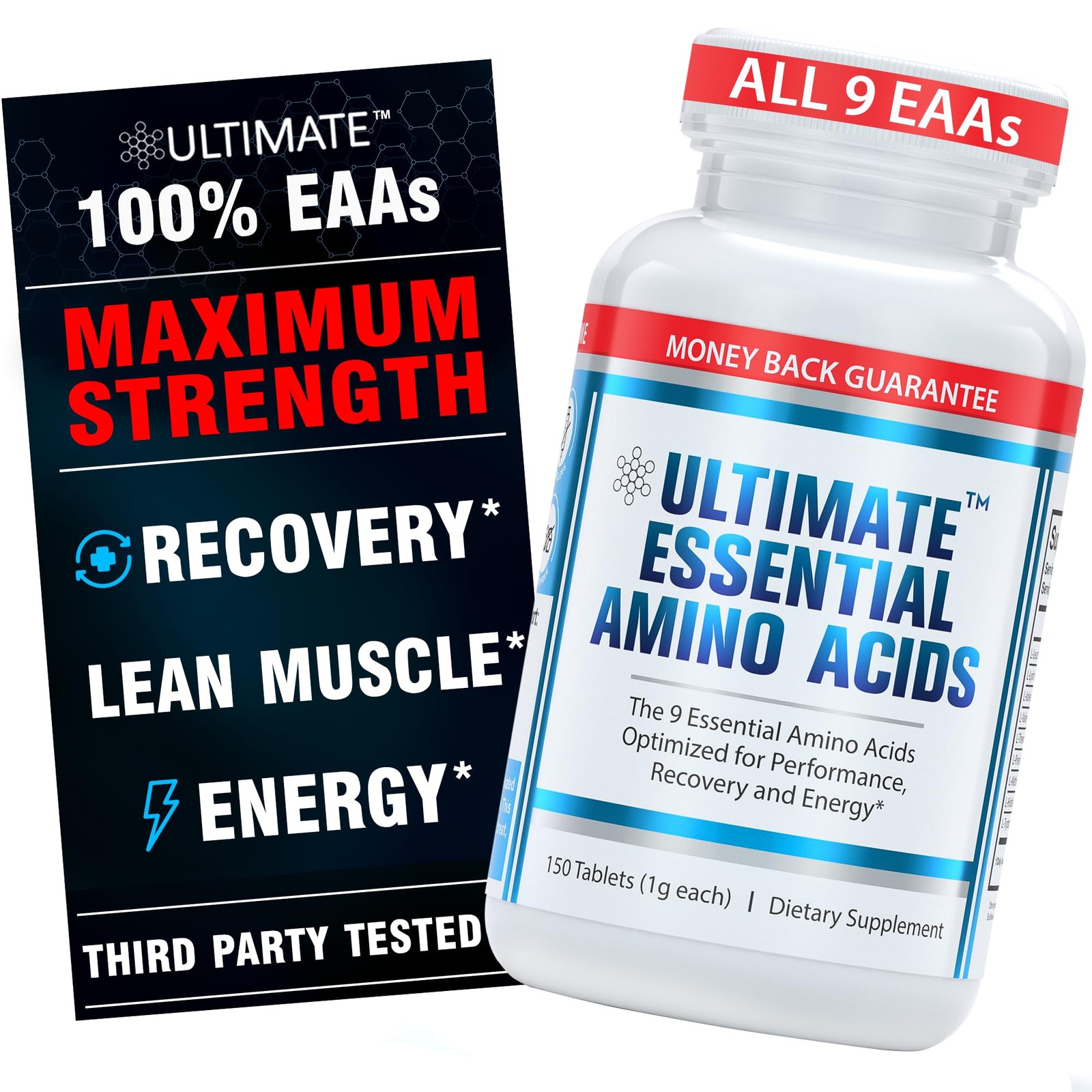 100% Essential Amino Acid Supplement for Cutting, Fasting & Workouts – All 9 EAA